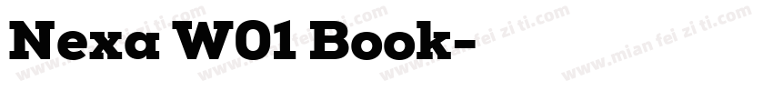 Nexa W01 Book字体转换
